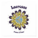 Lacrosse Flower of Power Poster