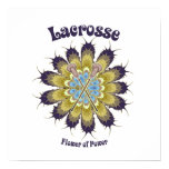 Lacrosse Flower of Power Poster