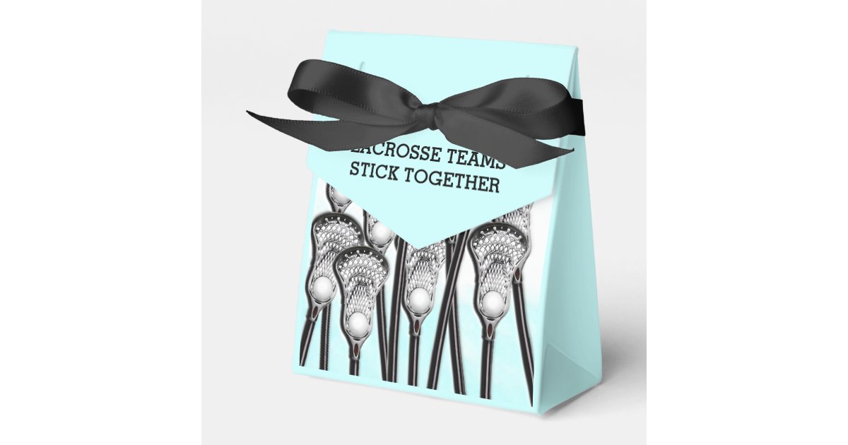lacrosse gift favor box Zazzle