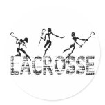 Lacrosse Gift Round Stickers