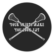 Lacrosse Girls Fat Sticker