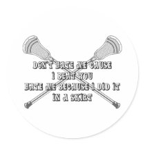 Lacrosse Girls Hate Sticker