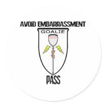 Lacrosse Goalie Avoid Sticker
