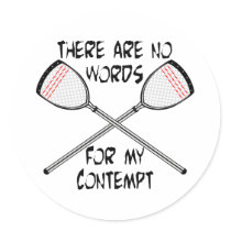 Lacrosse Goalie Contempt Sticker