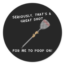 Lacrosse Goalie Poop Sticker