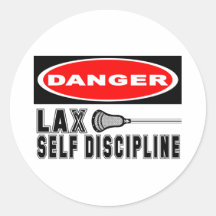 Lacrosse Humor Disipline Sticker