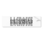 Lacrosse Humor Homies Bumper Sticker bumper stickers