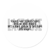 Lacrosse Humor Sticks Sticker