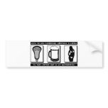 Lacrosse Lifestyle 3Ls Bumper Sticker