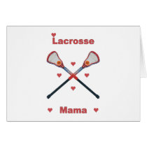 Lacrosse Mama Hearts Cards