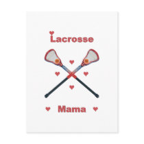Lacrosse Mama Hearts Post Card