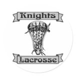Lacrosse Mascot Knights Sticker