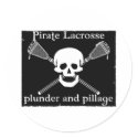 Lacrosse Mascot Pirate Sticker by yougotthat Lacrosse Mascot Pirate Sticker
