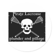Lacrosse Mascot Pirate Sticker by yougotthat Lacrosse Mascot Pirate Sticker