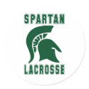 Lacrosse Mascot Spartan Sticker