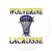 Lacrosse Mascot Wolverinies Sticker by yougotthat Lacrosse Mascot Wolverinies Sticker
