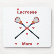 Lacrosse Mom Hearts Mouse Mats