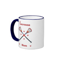 Lacrosse Mom Hearts Coffee Mug