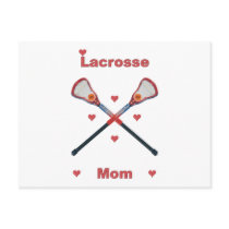 Lacrosse Mom Hearts Postcards