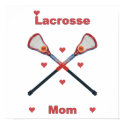Lacrosse Mom Hearts Posters