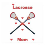 Lacrosse Mom Hearts Posters