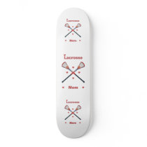 Lacrosse Mom Hearts skateboards by HappyDoggies Lacrosse Mom Hearts skateboards