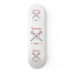 Lacrosse Mom Hearts Skateboard Deck