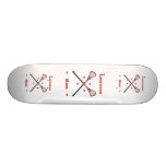 Lacrosse Mom Hearts Skateboard Deck