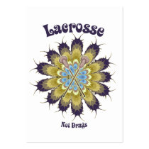 Lacrosse Not Drugs Business Cards