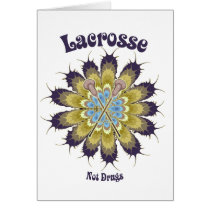 Lacrosse Not Drugs Greeting Cards