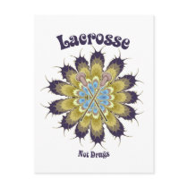 Lacrosse Not Drugs Postcard