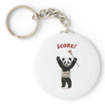Lacrosse Panda Score Keychain