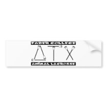 Lacrosse Parody AnimalHouse Bumper Sticker bumper stickers by yougotthat Lacrosse Parody AnimalHouse Bumper Sticker bumper stickers