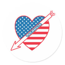 Lacrosse Patriot Heart
