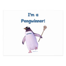 Lacrosse Penguin Post Card