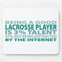 Lacrosse Player 3% Talent Mouse Mat