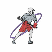 Lacrosse Player embroidered shirts
