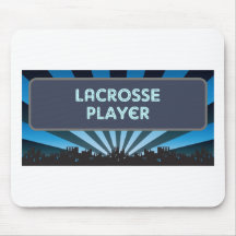 Lacrosse Player Marquee Mouse Mat