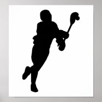 Lacrosse Player Print