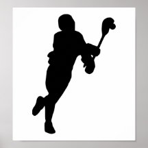 Lacrosse Player Print