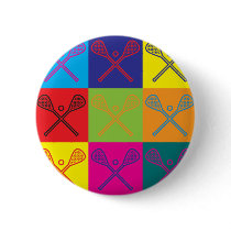 Lacrosse Pop Art Pins