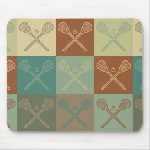 Lacrosse Pop Art Mouse Mats