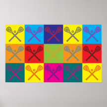 Lacrosse Pop Art Print