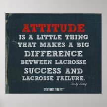 Lacrosse Poster with Attitude!
