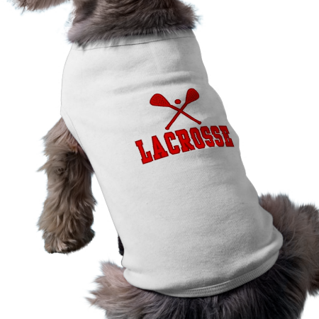 Lacrosse Red Pet Shirt Lacrosse Red Pet Shirt