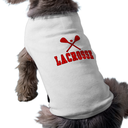 Lacrosse Red Pet Shirt