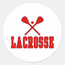 Lacrosse Red stickers