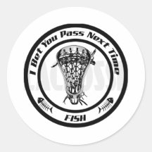 Lacrosse Smack Fish Bak Sticker