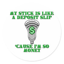 Lacrosse Smack Money Sticker