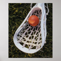 Lacrosse Stick and Ball Print